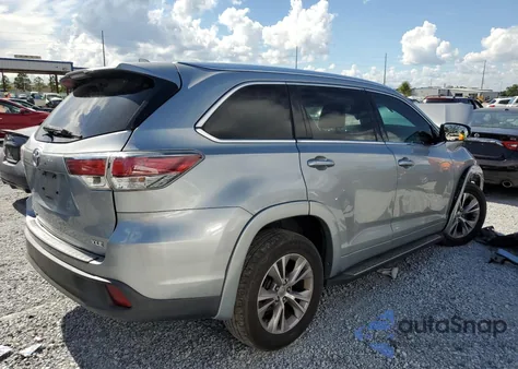 2015 Toyota Highlander Xle z USA, uszkodzony, nr VIN 5TDKKRFH0FS097145